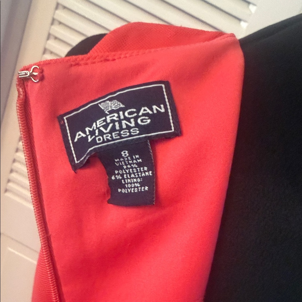 American Living Sleeveless Red Fit-and-Flare Mini Dress - Picture 2 of 6